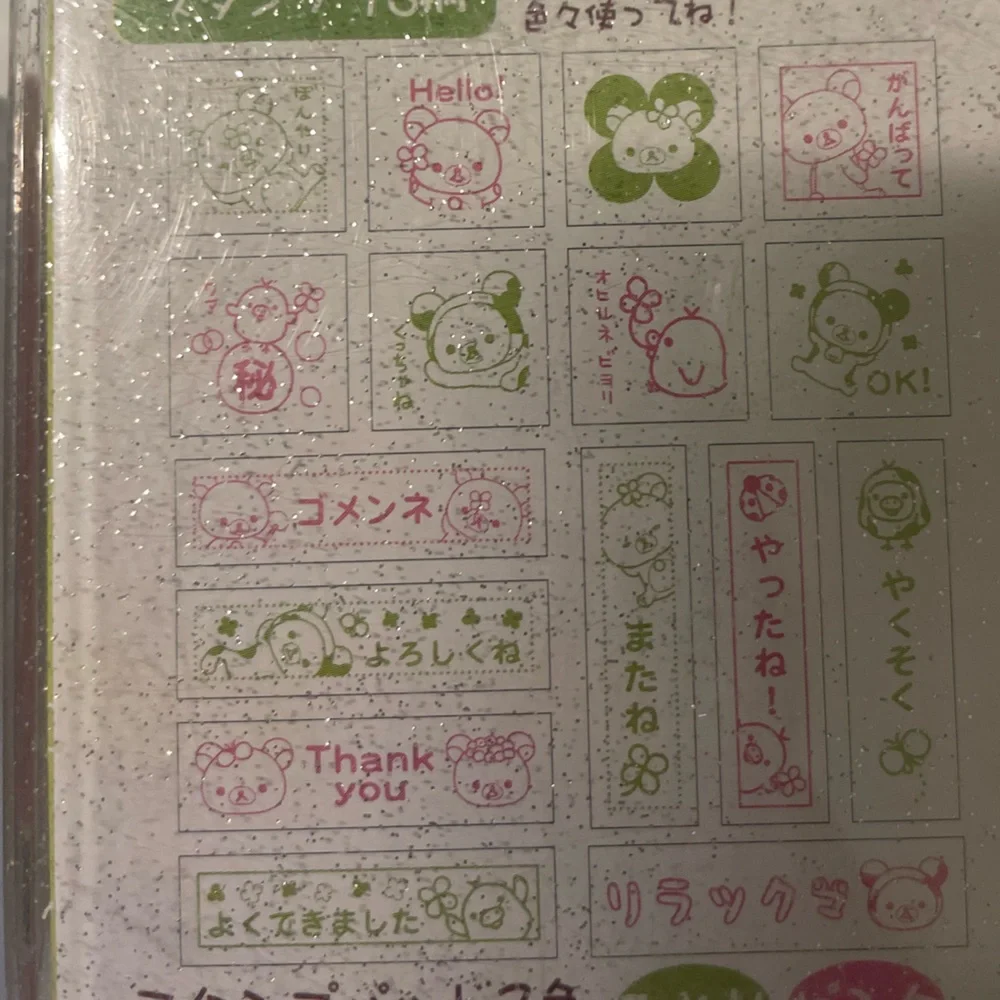 Sanrio Rilakkuma Stamp Kit Box Included - Picture 3 of 3